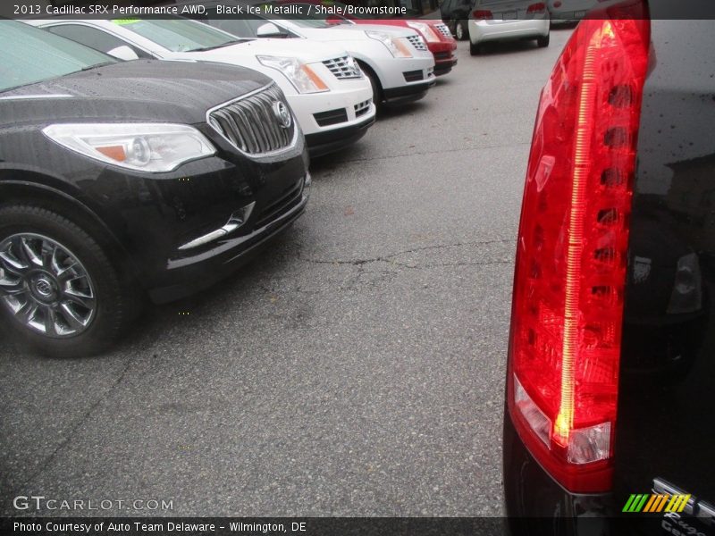 Black Ice Metallic / Shale/Brownstone 2013 Cadillac SRX Performance AWD