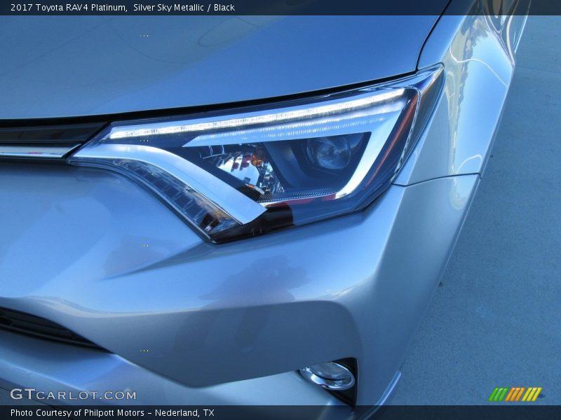 Silver Sky Metallic / Black 2017 Toyota RAV4 Platinum