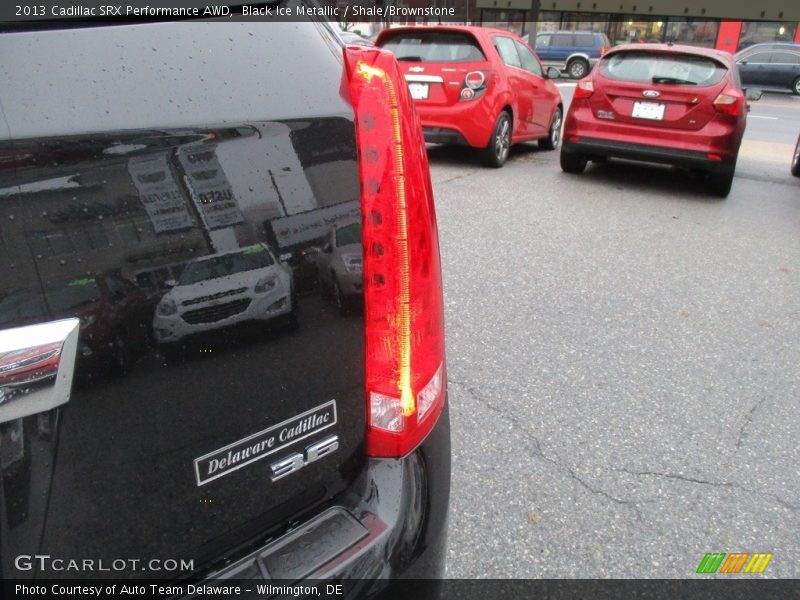 Black Ice Metallic / Shale/Brownstone 2013 Cadillac SRX Performance AWD