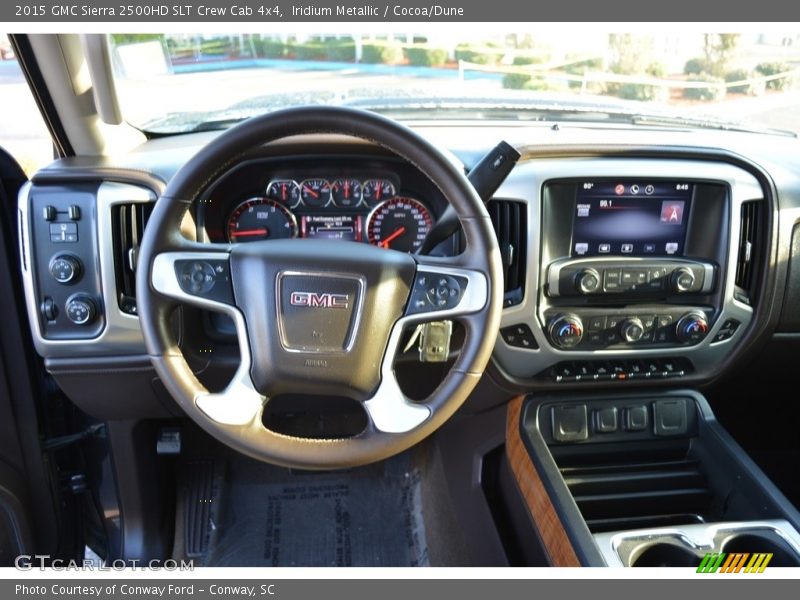 Iridium Metallic / Cocoa/Dune 2015 GMC Sierra 2500HD SLT Crew Cab 4x4