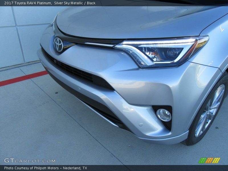 Silver Sky Metallic / Black 2017 Toyota RAV4 Platinum