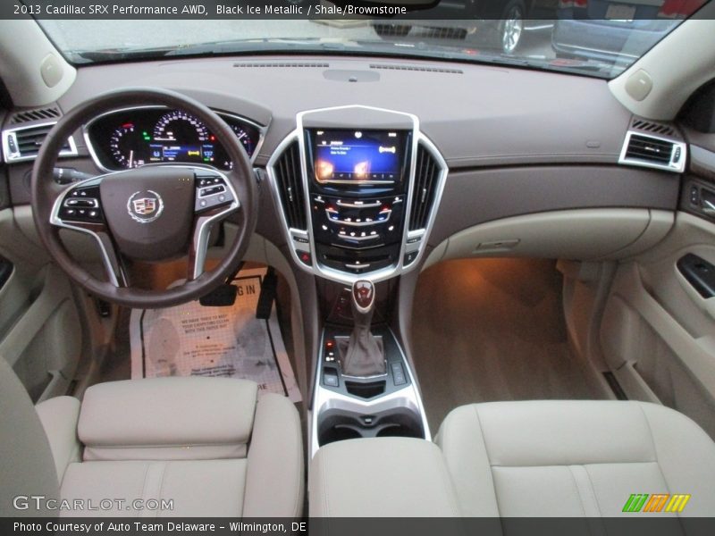 Black Ice Metallic / Shale/Brownstone 2013 Cadillac SRX Performance AWD