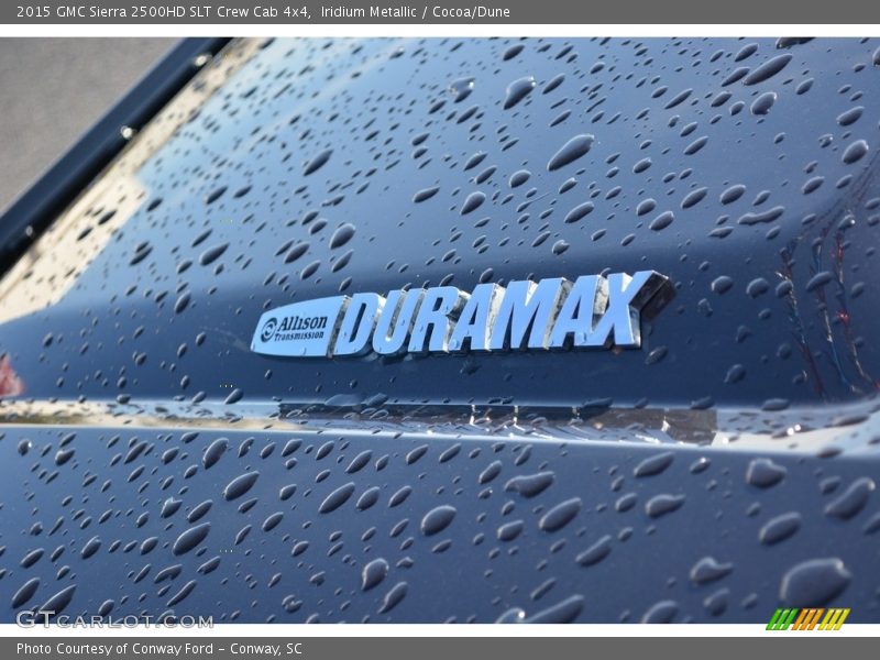 Iridium Metallic / Cocoa/Dune 2015 GMC Sierra 2500HD SLT Crew Cab 4x4