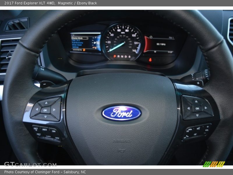 Magnetic / Ebony Black 2017 Ford Explorer XLT 4WD