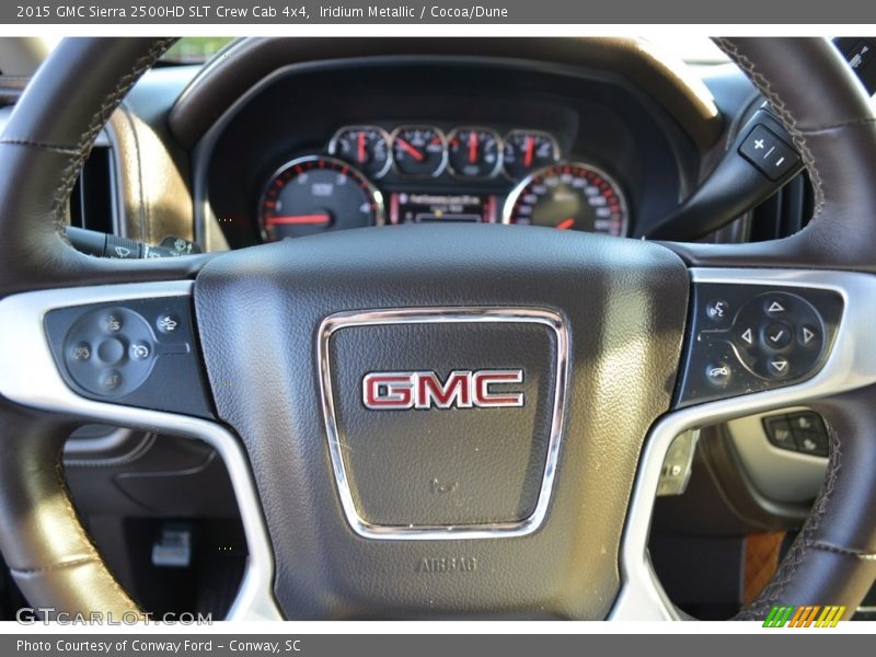 Iridium Metallic / Cocoa/Dune 2015 GMC Sierra 2500HD SLT Crew Cab 4x4