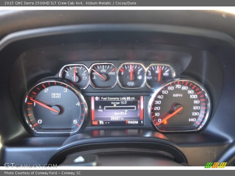 Iridium Metallic / Cocoa/Dune 2015 GMC Sierra 2500HD SLT Crew Cab 4x4