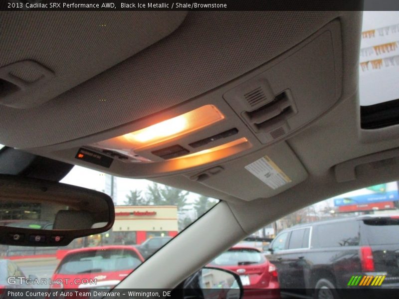 Black Ice Metallic / Shale/Brownstone 2013 Cadillac SRX Performance AWD