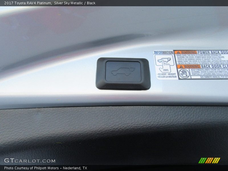 Silver Sky Metallic / Black 2017 Toyota RAV4 Platinum