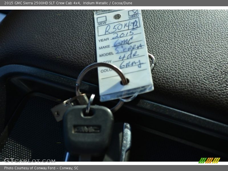 Iridium Metallic / Cocoa/Dune 2015 GMC Sierra 2500HD SLT Crew Cab 4x4