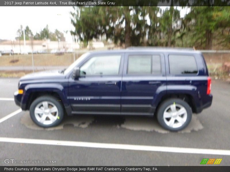 True Blue Pearl / Dark Slate Gray 2017 Jeep Patriot Latitude 4x4