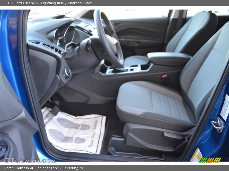 Lightning Blue / Charcoal Black 2017 Ford Escape S