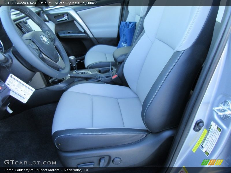 Silver Sky Metallic / Black 2017 Toyota RAV4 Platinum