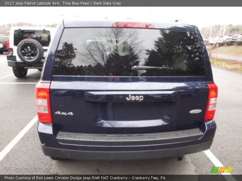 True Blue Pearl / Dark Slate Gray 2017 Jeep Patriot Latitude 4x4