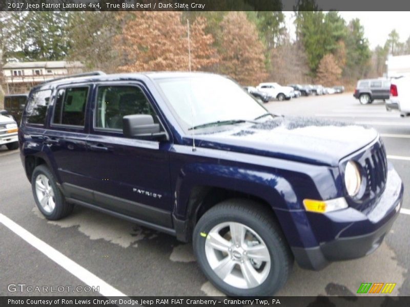 True Blue Pearl / Dark Slate Gray 2017 Jeep Patriot Latitude 4x4