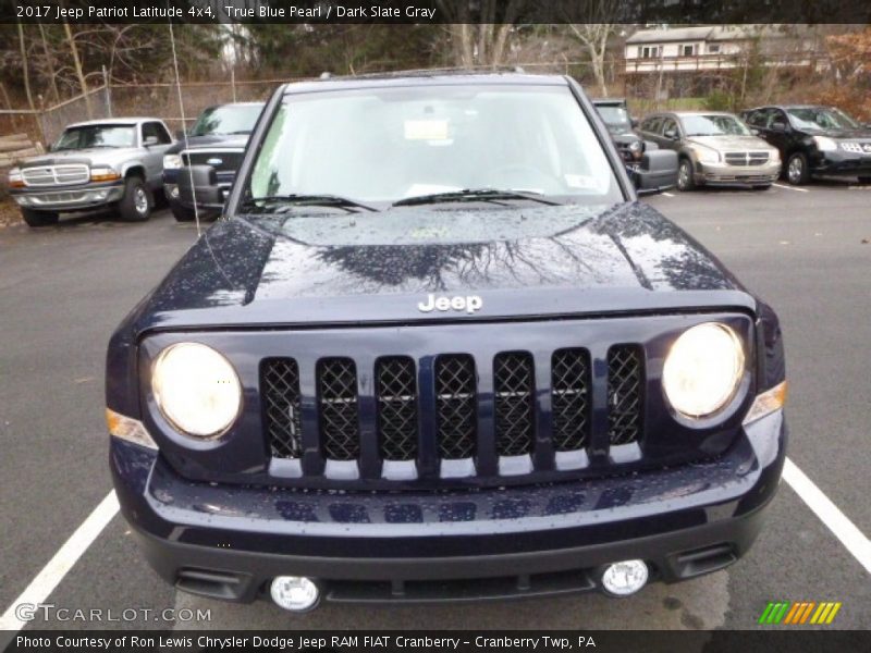 True Blue Pearl / Dark Slate Gray 2017 Jeep Patriot Latitude 4x4