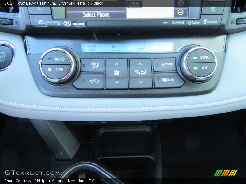 Silver Sky Metallic / Black 2017 Toyota RAV4 Platinum