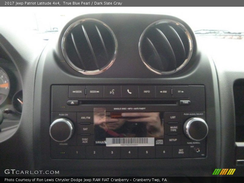 True Blue Pearl / Dark Slate Gray 2017 Jeep Patriot Latitude 4x4