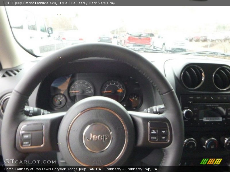 True Blue Pearl / Dark Slate Gray 2017 Jeep Patriot Latitude 4x4