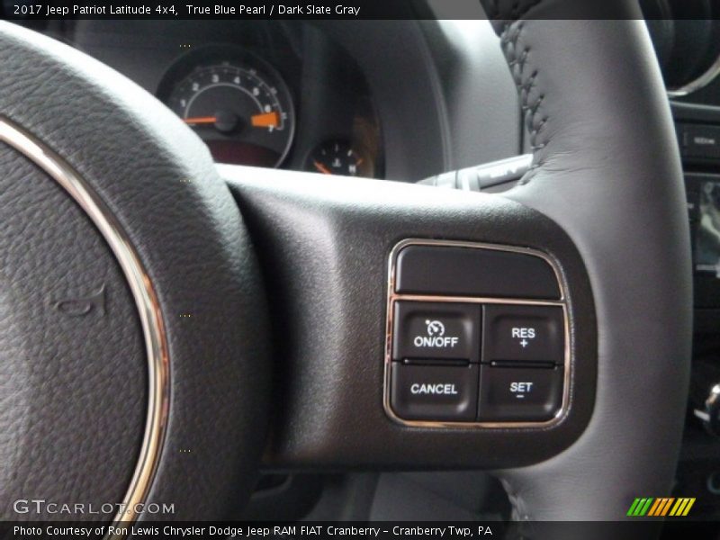 True Blue Pearl / Dark Slate Gray 2017 Jeep Patriot Latitude 4x4