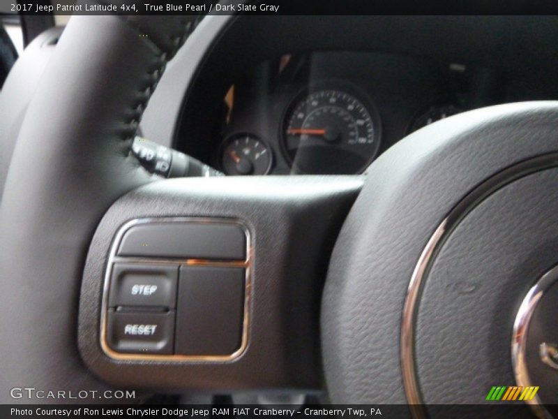 True Blue Pearl / Dark Slate Gray 2017 Jeep Patriot Latitude 4x4