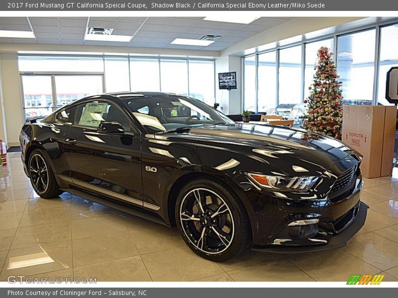 Shadow Black / California Special Ebony Leather/Miko Suede 2017 Ford Mustang GT California Speical Coupe