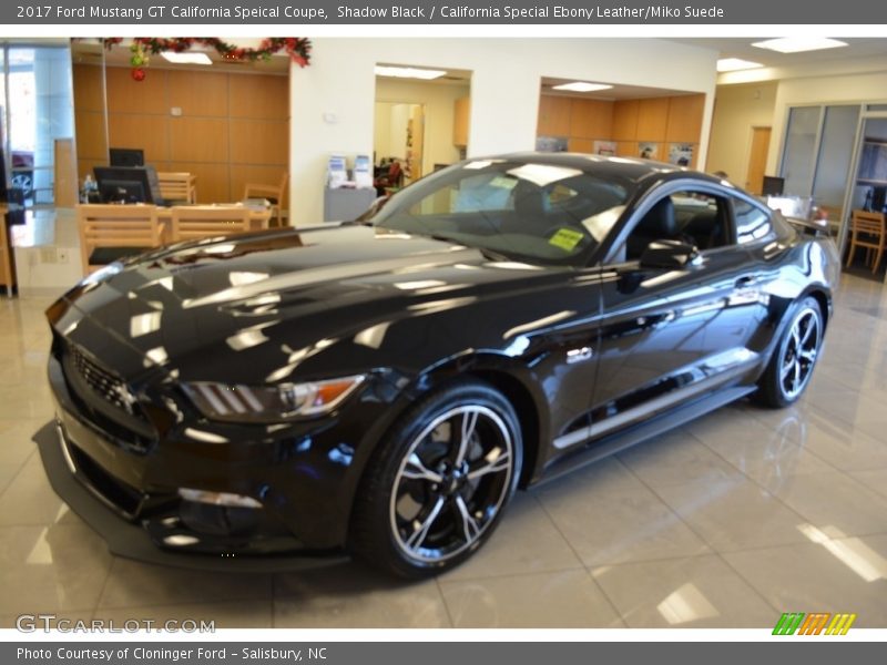 Shadow Black / California Special Ebony Leather/Miko Suede 2017 Ford Mustang GT California Speical Coupe