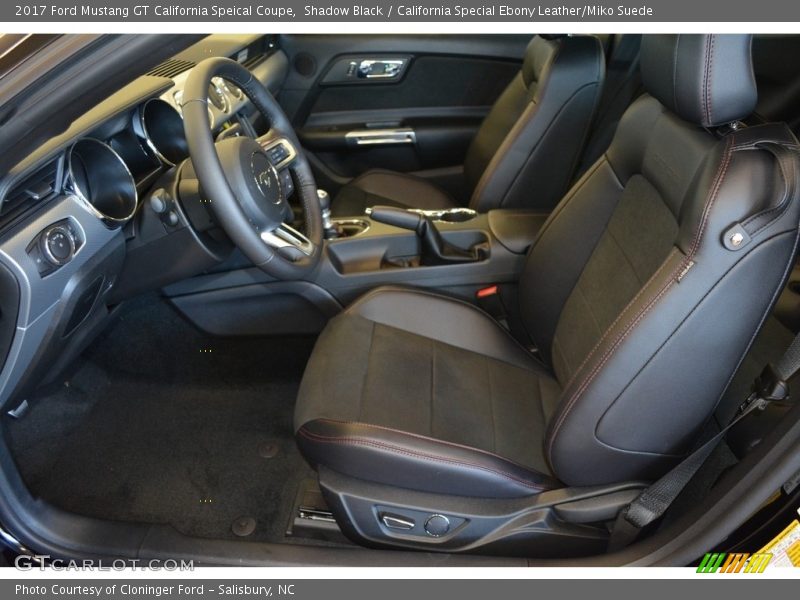 Shadow Black / California Special Ebony Leather/Miko Suede 2017 Ford Mustang GT California Speical Coupe