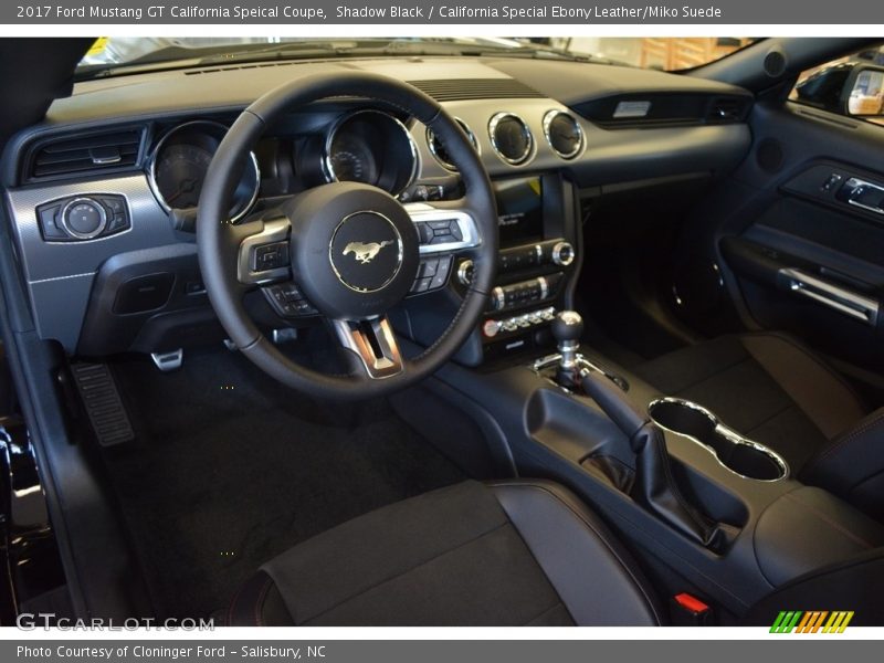 Shadow Black / California Special Ebony Leather/Miko Suede 2017 Ford Mustang GT California Speical Coupe