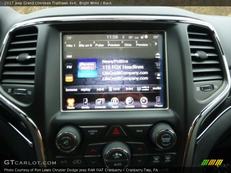 Bright White / Black 2017 Jeep Grand Cherokee Trailhawk 4x4