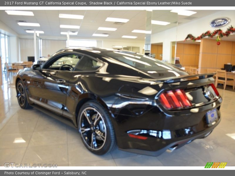 Shadow Black / California Special Ebony Leather/Miko Suede 2017 Ford Mustang GT California Speical Coupe