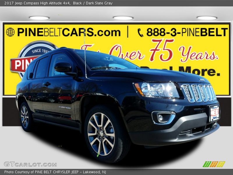 Black / Dark Slate Gray 2017 Jeep Compass High Altitude 4x4