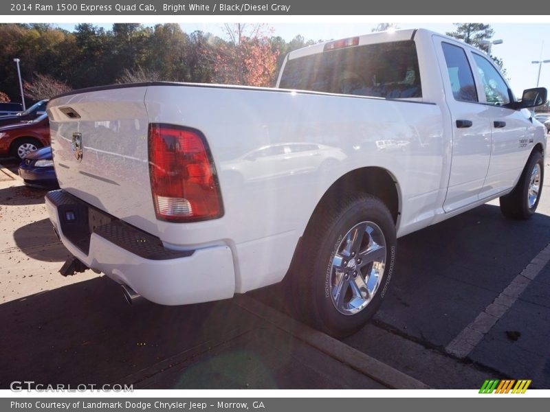 Bright White / Black/Diesel Gray 2014 Ram 1500 Express Quad Cab