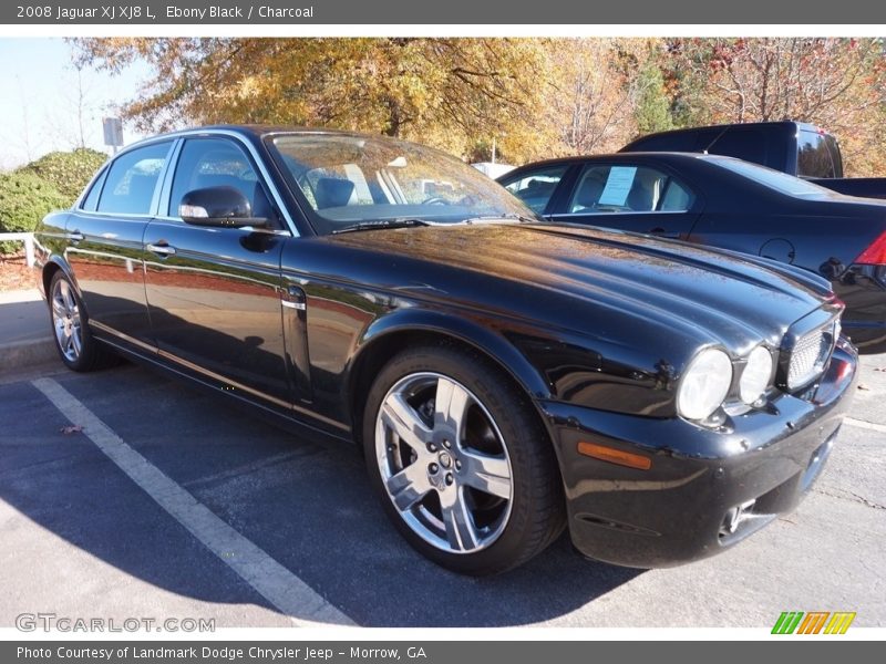 Ebony Black / Charcoal 2008 Jaguar XJ XJ8 L