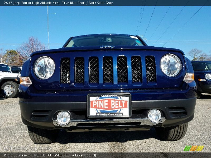 True Blue Pearl / Dark Slate Gray 2017 Jeep Patriot High Altitude 4x4