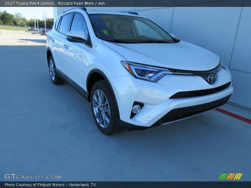 Blizzard Pearl White / Ash 2017 Toyota RAV4 Limited