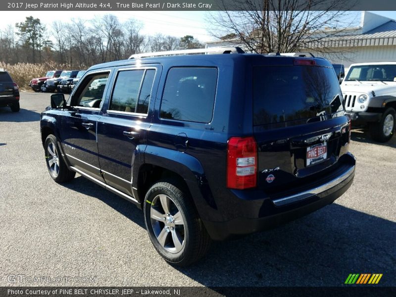 True Blue Pearl / Dark Slate Gray 2017 Jeep Patriot High Altitude 4x4
