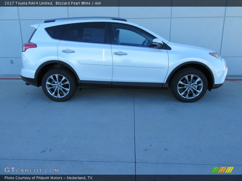 Blizzard Pearl White / Ash 2017 Toyota RAV4 Limited