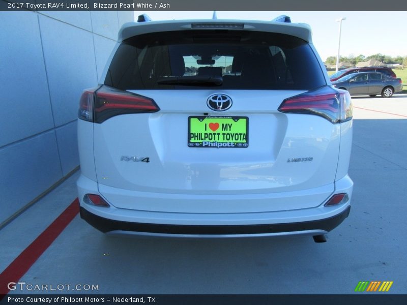 Blizzard Pearl White / Ash 2017 Toyota RAV4 Limited