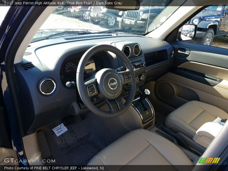 True Blue Pearl / Dark Slate Gray 2017 Jeep Patriot High Altitude 4x4