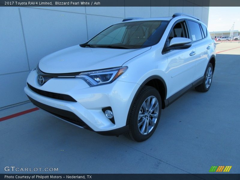 Blizzard Pearl White / Ash 2017 Toyota RAV4 Limited
