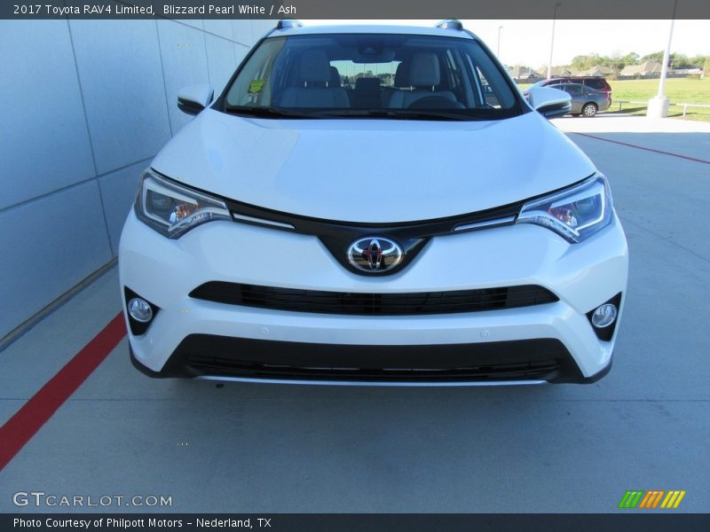 Blizzard Pearl White / Ash 2017 Toyota RAV4 Limited