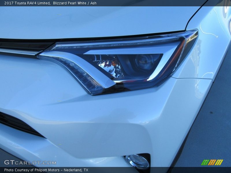 Blizzard Pearl White / Ash 2017 Toyota RAV4 Limited