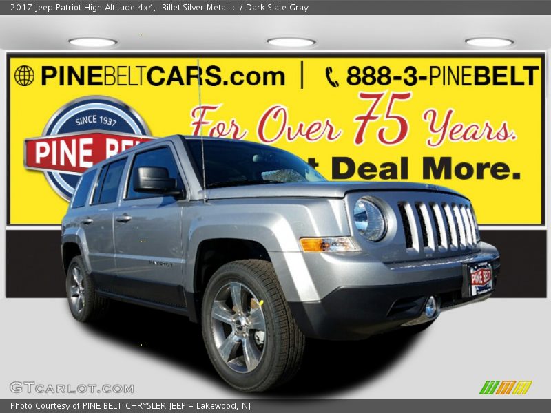 Billet Silver Metallic / Dark Slate Gray 2017 Jeep Patriot High Altitude 4x4