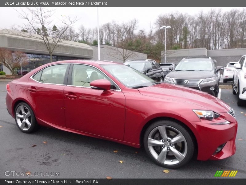 Matador Red Mica / Parchment 2014 Lexus IS 350 AWD