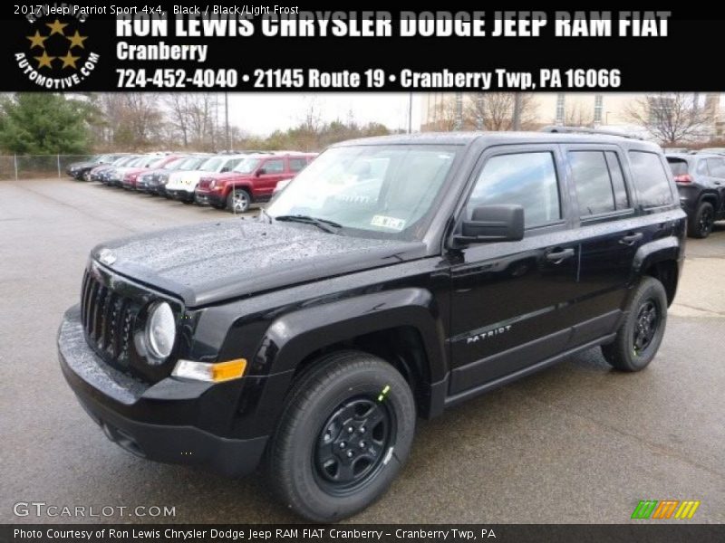 Black / Black/Light Frost 2017 Jeep Patriot Sport 4x4