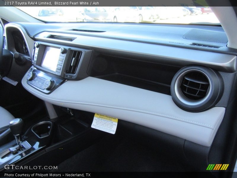 Blizzard Pearl White / Ash 2017 Toyota RAV4 Limited