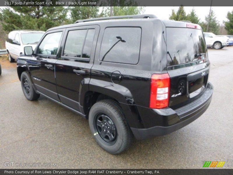 Black / Black/Light Frost 2017 Jeep Patriot Sport 4x4