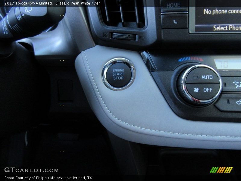 Blizzard Pearl White / Ash 2017 Toyota RAV4 Limited