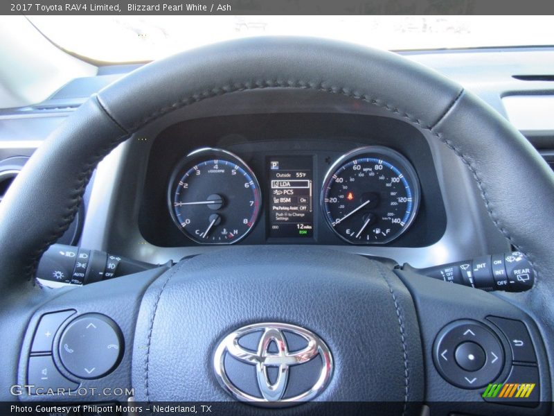 Blizzard Pearl White / Ash 2017 Toyota RAV4 Limited