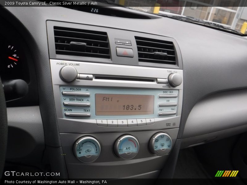 Classic Silver Metallic / Ash 2009 Toyota Camry LE